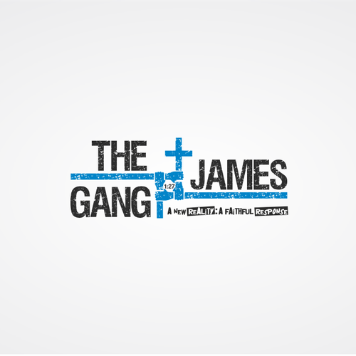 Cross design with the title 'Please help me create a great logo for this new non-profit organization.'