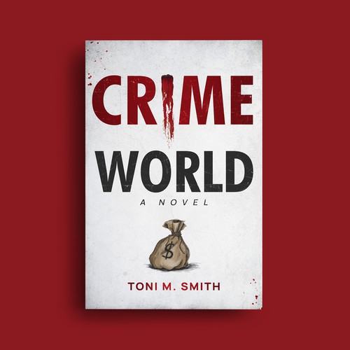 Crime book cover with the title 'Crime World'