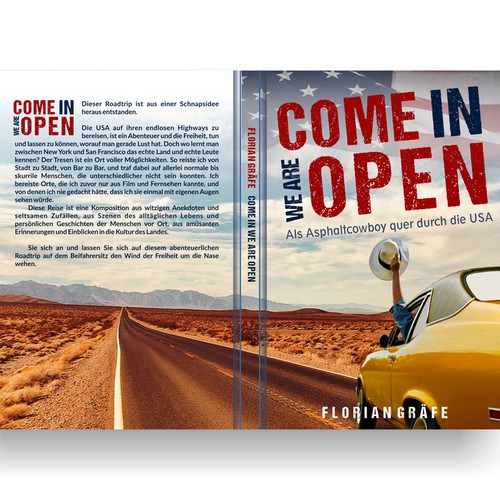 Travel book cover with the title 'Book Cover'