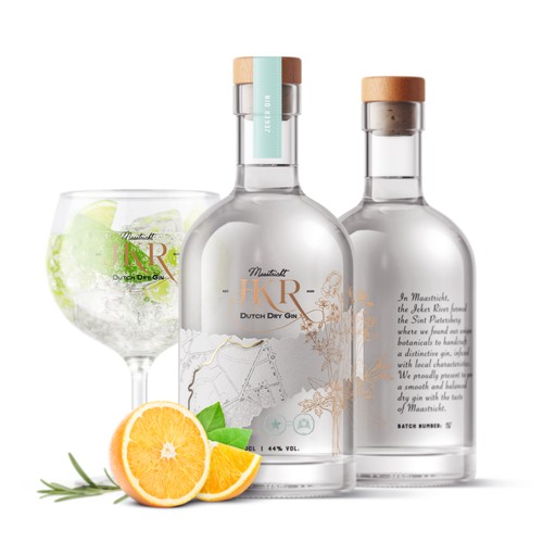 Dutch design with the title 'JKR Gin from Maastricht'