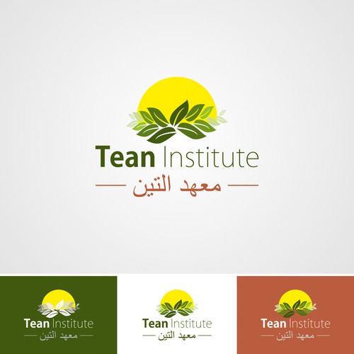 Conceptual brand with the title 'Identity design for Tean Institute'