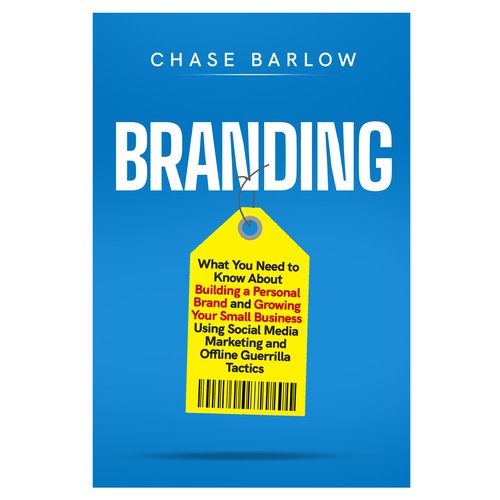 Minimal book cover with the title 'Book cover for non-fiction - marketing'