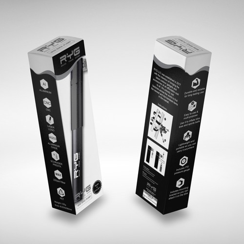 Professional packaging with the title 'Sporty Packaging Design Concept'