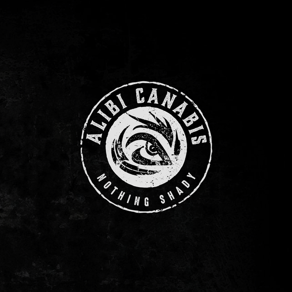 Canabis logo with the title 'cannabis farm'