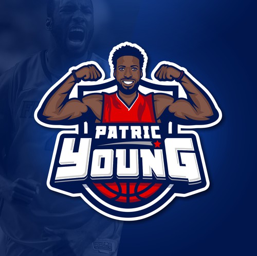 Basketball logo with the title 'Patric Young (logo)'