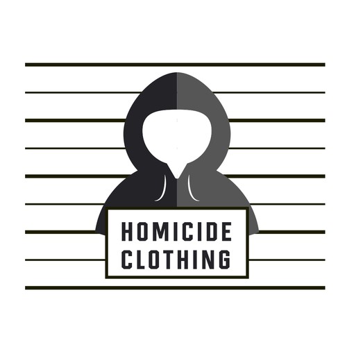 Crime logo with the title 'urban/ streetwear clothing line'