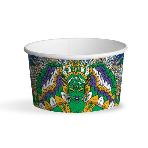 Bowl design with the title 'Illustration for Paper Bowl'