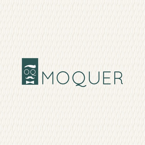Stylist logo with the title 'Logo Design for Moquer Man Hairstylist'