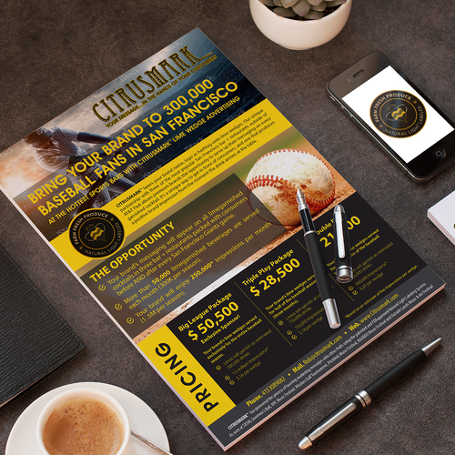 Laser design with the title 'Citrusmark'