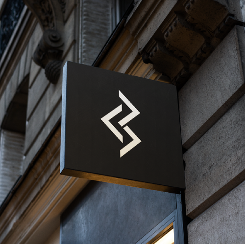 Nordic logo with the title 'Logo Design For Clothing Brand Invisible'