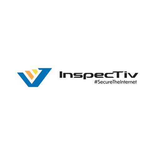 Secure design with the title 'A minimalistic logo for Inspectiv cybersecurity company'
