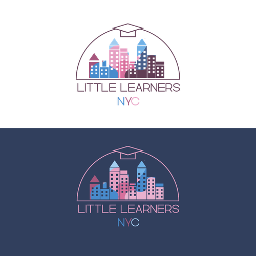New York logo with the title 'Line logo for Little Learners NYC'