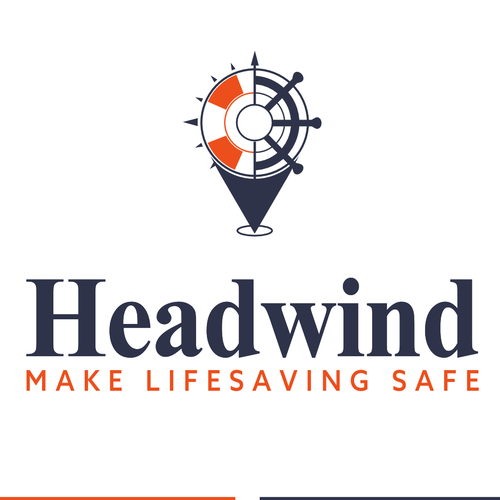 Compass logo with the title 'HeadWind logo '
