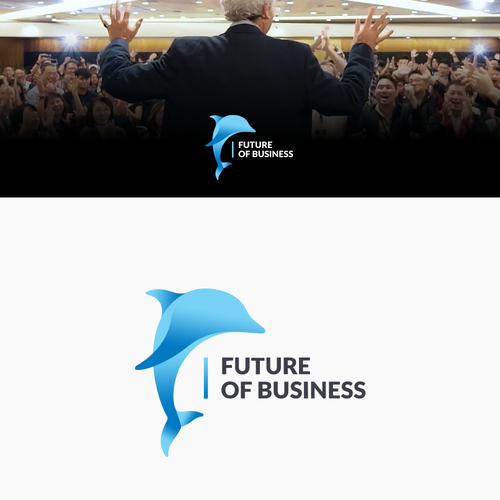 Dolphin design with the title 'Logo concept for FOB'