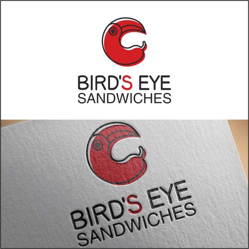 Asian food logo with the title ' Southeast Asian sandwich shop Bird's Eye '