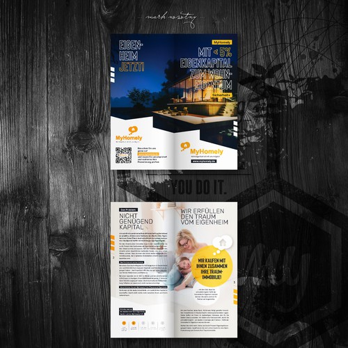 Bank design with the title 'MyHomely'