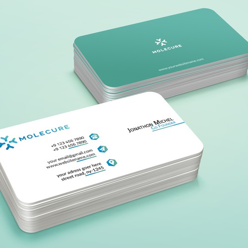 Name card design with the title 'Pharmaceutical card'