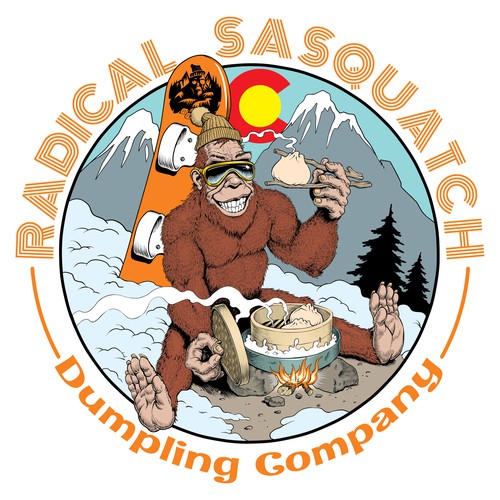 Restaurant t-shirt with the title 'T-shirt design for Dumpling Company'