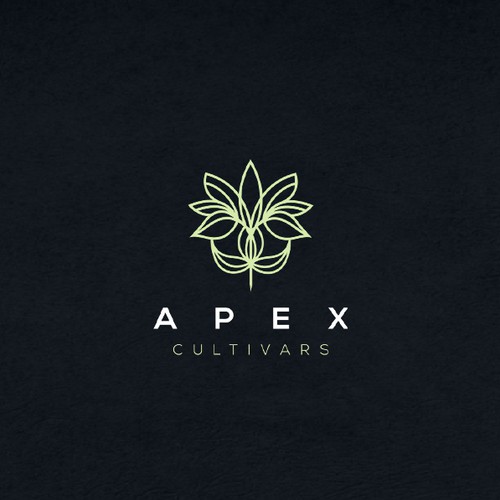 Leaf design with the title 'Apex Cultivars'