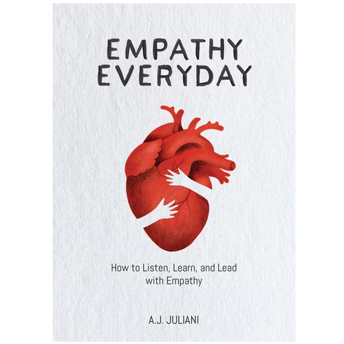 Heart design with the title 'Empathy book illustration/ cover'