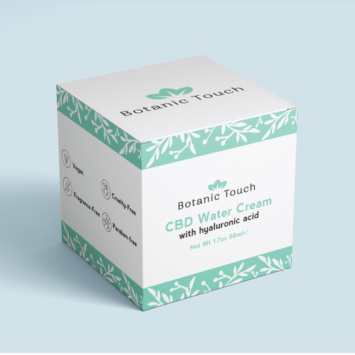 Herbal packaging with the title 'Botanic Touch Box Packaging Design'