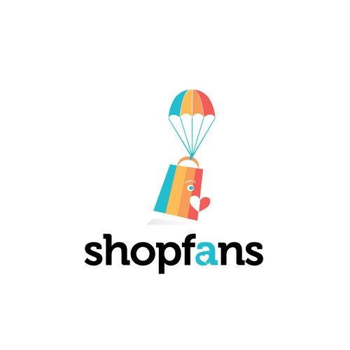 Shopping logo with the title 'Shopfans seeking logo update'