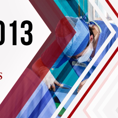 Annual report design with the title 'Create a cover page for World Vets' Annual Report'