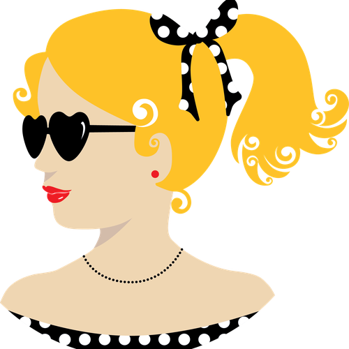 Girl artwork with the title 'Custom Illustration for a Young Adult Fashion Brand'