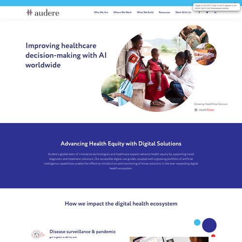 Artificial intelligence design with the title 'Audere'