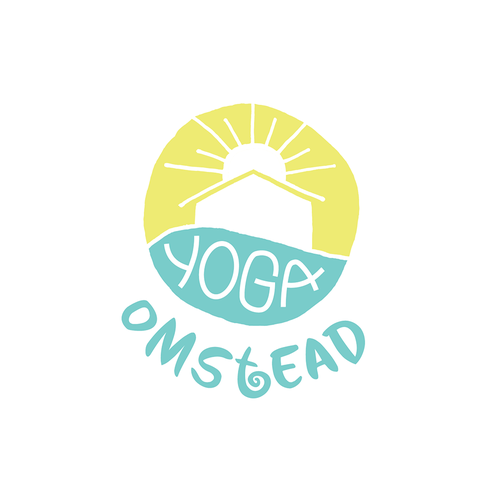 Sunrise logo with the title 'Yoga Studio Logo'