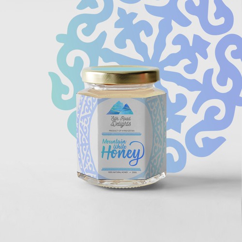 Honey packaging with the title 'White Honey'