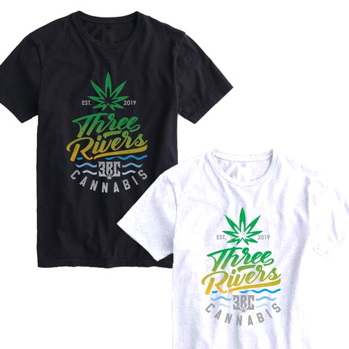 Retail t-shirt with the title 'Three Rivers brand'