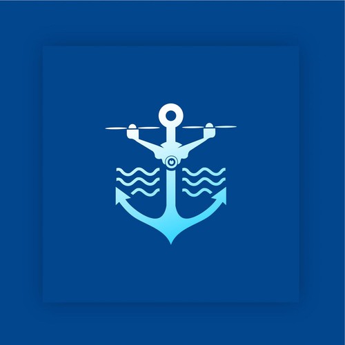 Drone photography logo with the title 'drone anchor'