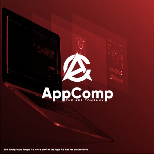 Red brand with the title 'AppComp'