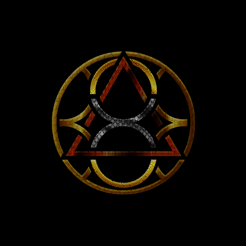 Geometric design with the title '3 X Eight'