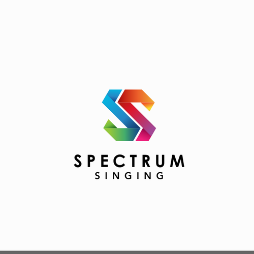 Spectrum logo with the title 'Spectrum Singing - A Digital Online Platform for Voice Lessons.'