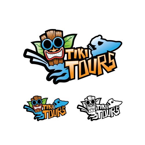 Tiki design with the title 'Tiki Logo'