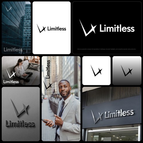 Vector logo with the title 'Minimal Logo design for Production company'