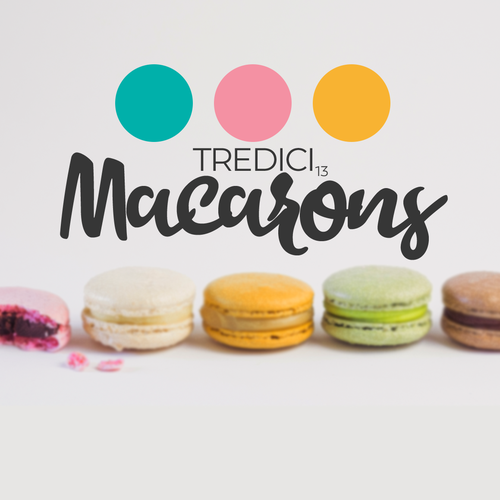 Ps logo with the title 'TREDICI 13 Macarons Logo '