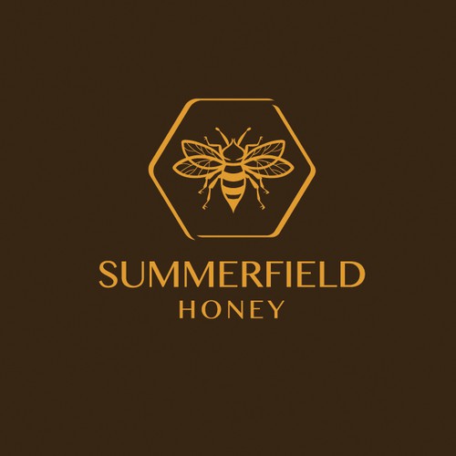 Agriculture brand with the title 'Summerfield Honey'