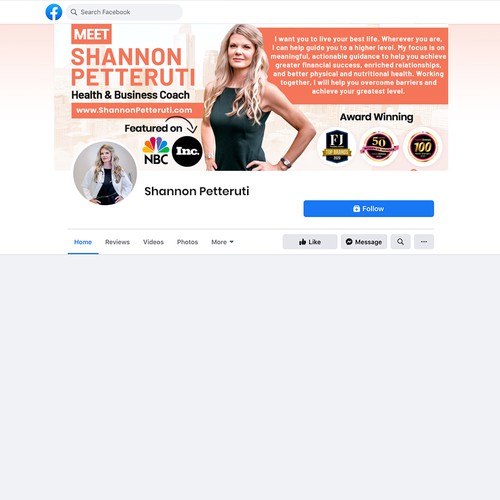 Social networking design with the title 'Facebook Personal Banner'