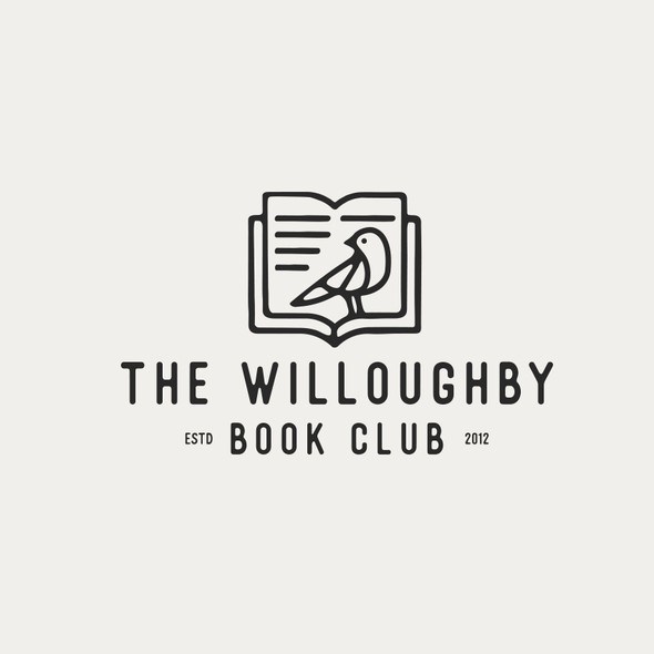 Literacy logo with the title 'The Willoughby Book Club'