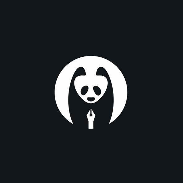 Panda design with the title 'Logo for Panda text editor'