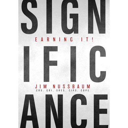 Minimal book cover with the title 'Significance'