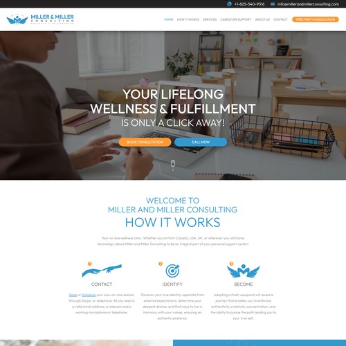 Wellness center design with the title 'Miller and Miller Consulting'