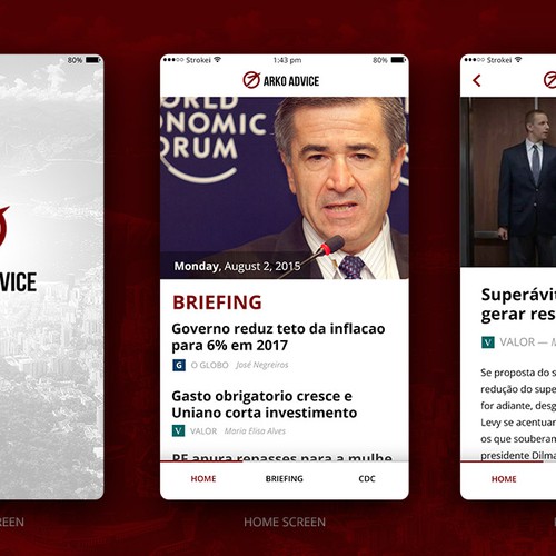 Feed design with the title 'News Feed App'