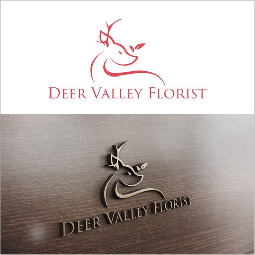 Florist logo with the title 'Deer Valley Florist'