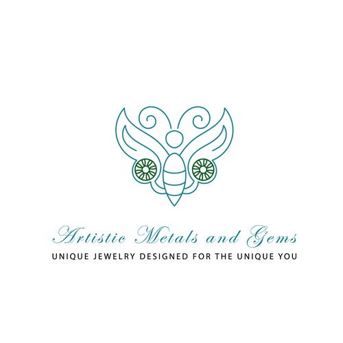 Jewelry brand with the title 'Butterfly logo concept'