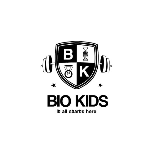 DNA logo with the title 'Bio Kids'