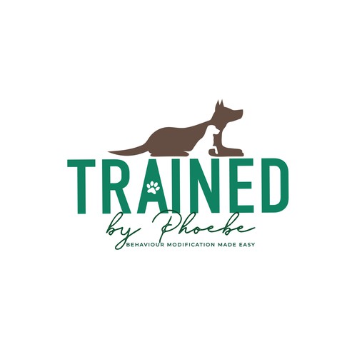 Trainer design with the title 'Dog training logo '